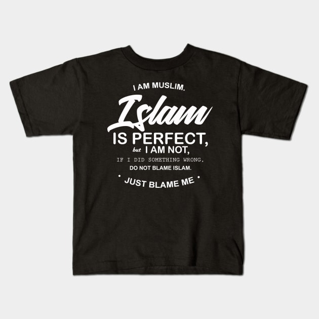 I AM MUSLIM Kids T-Shirt by Hason3Clothing